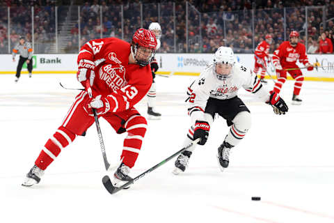 BOSTON, MASSACHUSETTS – FEBRUARY 10: Jordan Harris (Photo by Maddie Meyer/Getty Images)