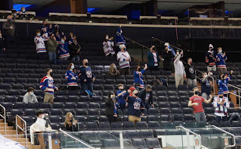 Fans celebrate a goaly. Credit: POOL PHOTOS-USA TODAY Sports