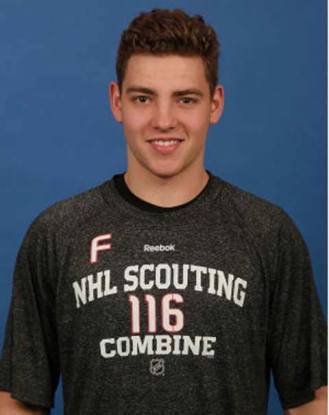 BUFFALO, NY – JUNE 02: Tyson Jost poses for a headshot at the 2016 NHL Combine on June 2, 2016 at Harborcenter in Buffalo, New York. (Photo by Bill Wippert/NHLI via Getty Images)