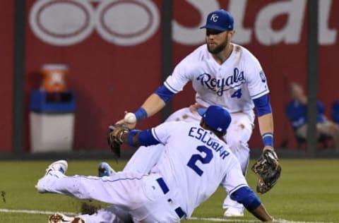 KANSAS CITY, MO – SEPTEMBER 7: A ball hit by Jason Castro