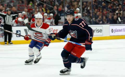 COLUMBUS, OH – APRIL 13: Nick Blankenburg #77 (Photo by Kirk Irwin/Getty Images)