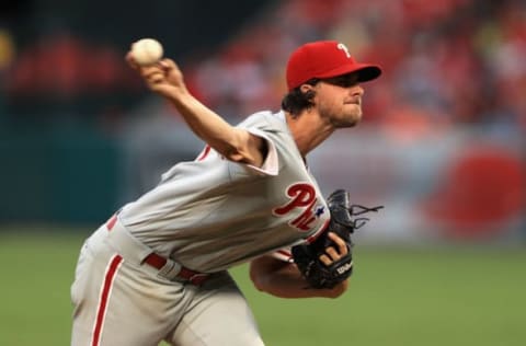 Nola Is Now Firing His Four-Seam Fastball with a Tick or Two More Miles per Hour. Photo by Sean M. Haffey/Getty Images.