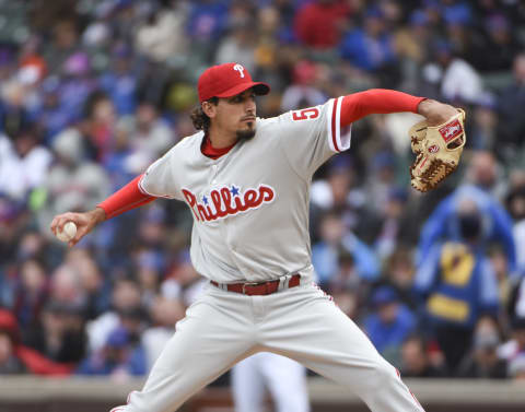 If he’s healthy, Eflin will slowly round into shape during spring training for the four slot in the Phils’ rotation. Photo by David Banks/Getty Images.