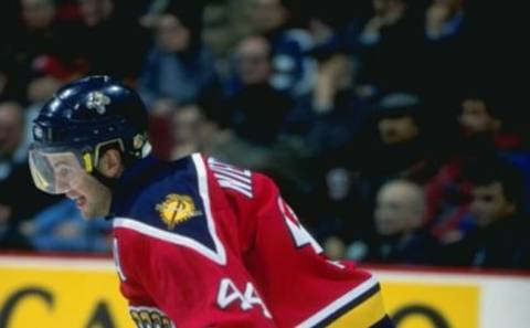 8 Mar 1999: Rob Niedermayer #44 of the Florida Panthers skates down the ice during the game against the Montreal Canadiens at the Molson Centre in Montreal, Canada. The Panthers defeated the Canadiens 5-2.