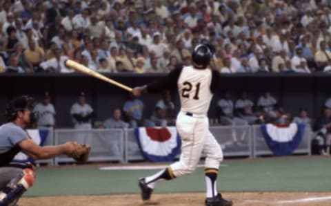 Pirates legend Roberto Clemente. (Photo by Focus on Sport/Getty Images)