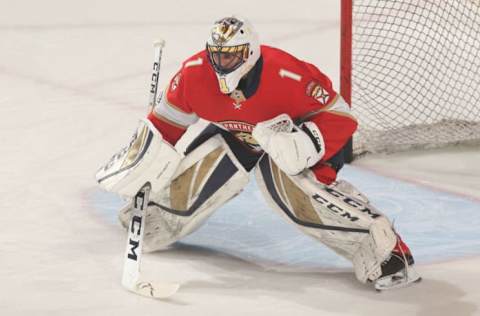 SUNRISE, FL – APRIL 5: Goaltender Roberto Luongo