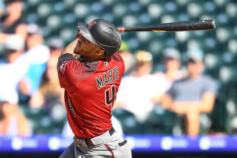 Ketel Marte of the Arizona Diamondbacks. (Photo by Dustin Bradford/Getty Images)