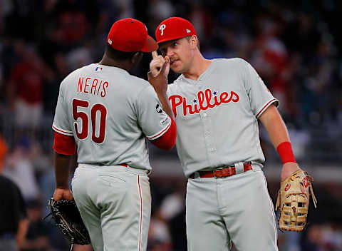 Despite his detractors, Neris is currently the best Phillies option in the relief corps. Photo by Kevin C. Cox/Getty Images.