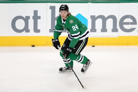 Roope Hintz (24) (Photo by Andrew Dieb/Icon Sportswire via Getty Images)