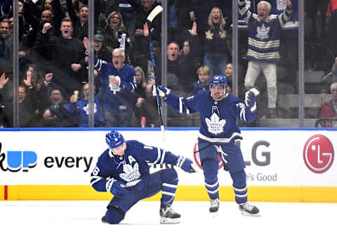 May 2, 2022; Toronto, Ontario, CAN; Toronto Maple Leafs forward Mitchell Marner (16) Mandatory Credit: Dan Hamilton-USA TODAY Sports