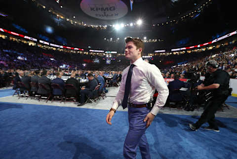 VANCOUVER, BRITISH COLUMBIA – JUNE 21: Cole Caufield Montreal Canadiens (Photo by Dave Sandford/NHLI via Getty Images)