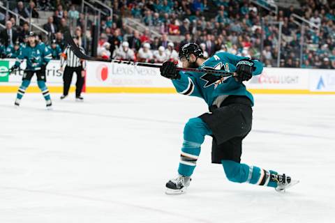 San Jose Sharks defenseman Brent Burns (88). Mandatory Credit: John Hefti-USA TODAY Sports