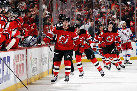 In pursuit of victory, the Devils attended to their most prominent area of need, production on the power play. After a putrid game one, where they went 0 for 4 with no shots on goal, they pounced on their first opportunity in game two. After his penalty kill negated an early Rangers man-advantage opportunity, despite New York’s relentless pressure, Erik Haula delivered.