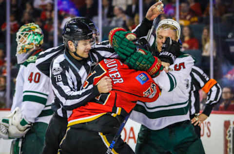 NHL: Minnesota Wild at Calgary Flames