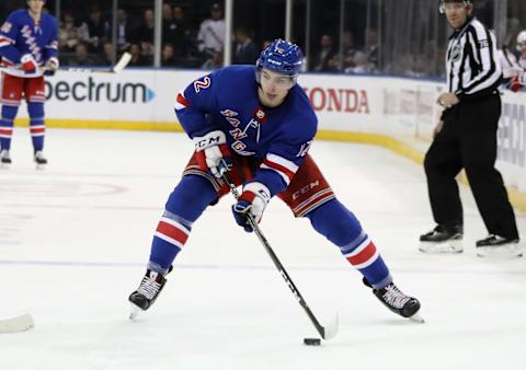 Filip Chytil #72 of the New York Rangers (Photo by Bruce Bennett/Getty Images)