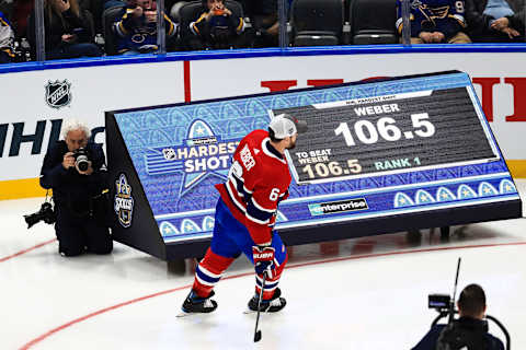 Jan 24, 2020; St. Louis, Missouri, USA; Montreal Canadiens Shea Weber Mandatory Credit: Aaron Doster-USA TODAY Sports