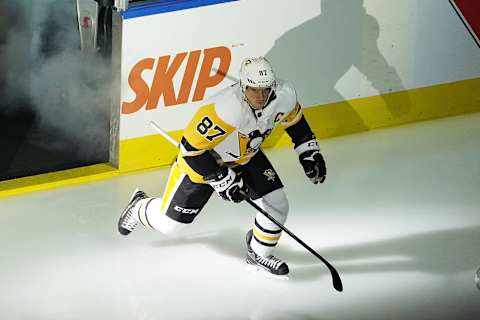 Sidney Crosby #87 of the Pittsburgh Penguins. (Photo by Andre Ringuette/Freestyle Photo/Getty Images)