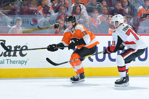 Nolan Patrick, Philadelphia Flyers (Photo by Drew Hallowell/Getty Images)