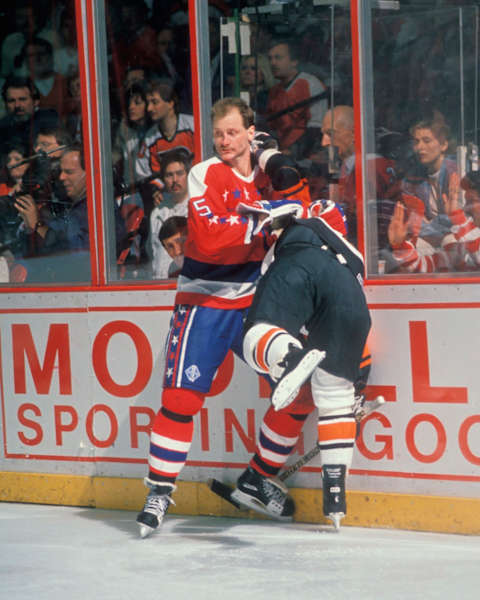 2000 Season: Rod Langway, Washington Capitals. (Photo by Bruce Bennett Studios via Getty Images Studios/Getty Images)