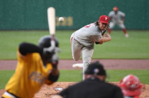 After his dominant pitching over a two-month period, Nola is ready for his best season. Photo by Justin Berl/Getty Images.