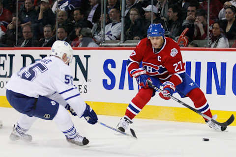 MONTREAL- JANUARY 8: Alexei Kovalev #27 of the Montreal Canadiens (Photo by Richard Wolowicz/Getty Images)