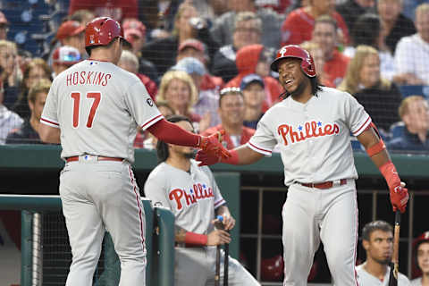 Will Franco finally blast 30 homers because Hoskins is now the cleanup hitter? Photo by Mitchell Layton/Getty Images.