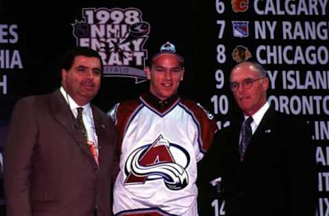 1998 Season: Alex Tanguay drafted by the Colorado Avalanche. (Photo by Bruce Bennett Studios via Getty Images Studios/Getty Images)