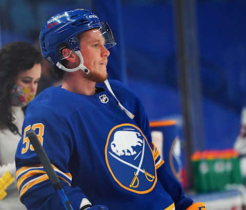 Jeff Skinner #53 of the Buffalo Sabres. (Photo by Kevin Hoffman/Getty Images)