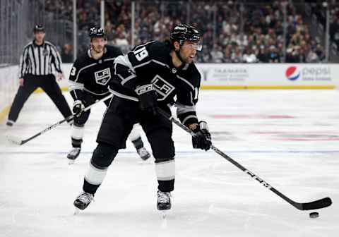 Alex Iafallo #19 of the Los Angeles Kings. (Photo by Harry How/Getty Images)