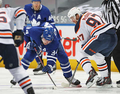 TORONTO,ON – JANUARY 20: Connor McDavid #97 of the Edmonton Oilers  (Photo by Claus Andersen/Getty Images)