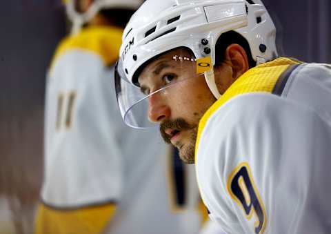 Filip Forsberg #9 of the Nashville Predators. (Photo by Jared C. Tilton/Getty Images)