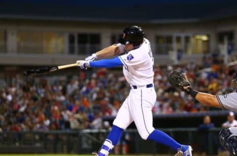 Nov 5, 2016; Surprise, AZ, USA; West infielder Ryan O Hearn of the Kansas City Royals during the Arizona Fall League Fall Stars game at Surprise Stadium. Mandatory Credit: Mark J. Rebilas-USA TODAY Sports