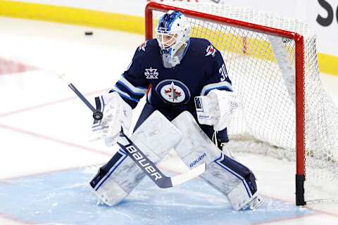 Winnipeg Jets, Laurent Brossoit #30 (Mandatory Credit: James Carey Lauder-USA TODAY Sports)