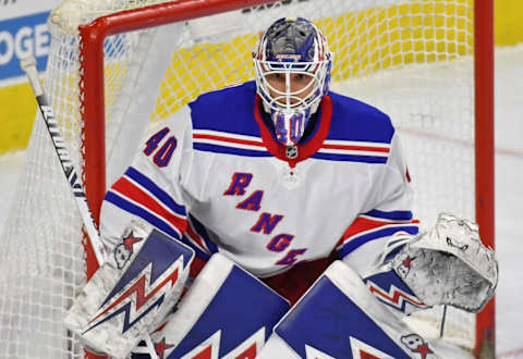 New York Rangers goaltender Alexandar Georgiev (40) Mandatory Credit: Eric Hartline-USA TODAY Sports