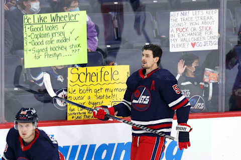 Winnipeg Jets, Mark Scheifele #55, (Mandatory Credit: James Carey Lauder-USA TODAY Sports)