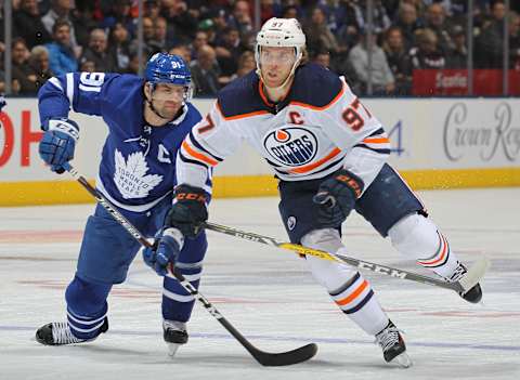 Connor McDavid #97 of the Edmonton Oilers. (Photo by Claus Andersen/Getty Images)