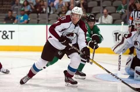 NHL Trade Rumors: Colorado Avalanche defenseman Chris Bigras (3) keeps the puck away from Dallas Stars center Jason Spezza (90) during the second period at the American Airlines Center. Mandatory Credit: Jerome Miron-USA TODAY Sports