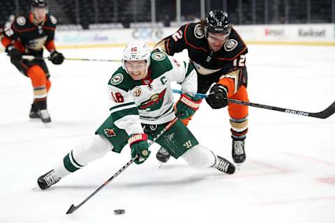 Jared Spurgeon #46 of the Minnesota Wild. (Photo by Sean M. Haffey/Getty Images)