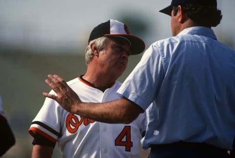 Earl Weaver manager of the Baltimore Orioles. (Photo by Focus on Sport/Getty Images)