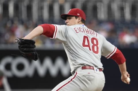 Will Eickhoff’s comeback be enough for the second slot in the rotation?Photo by Denis Poroy/Getty Images.