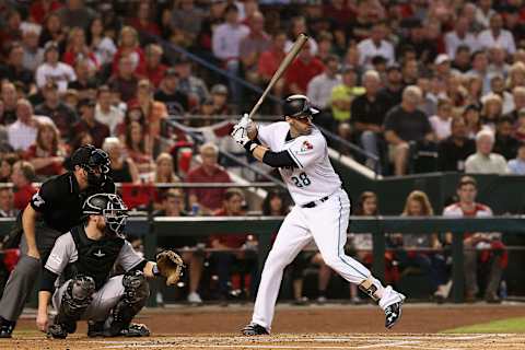 A priority for the Arizona Diamondbacks will be the retention of J.D. Martinez. (Christian Petersen/Getty Images)