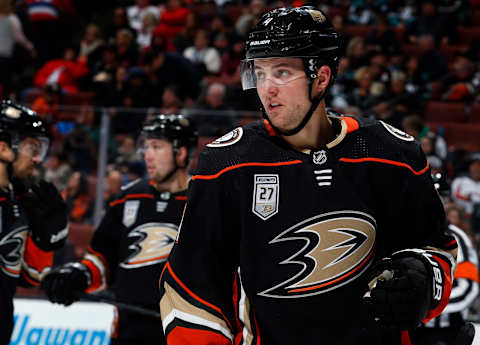 ANAHEIM, CA – FEBRUARY 17: Cam Fowler #4 of the Anaheim Ducks skates during the game against the Washington Capitals on February 17, 2019 at Honda Center in Anaheim, California. (Photo by Debora Robinson/NHLI via Getty Images)