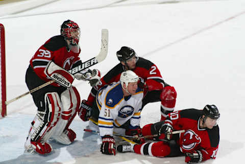 Richard Smehlik #2 of the New Jersey Devils (Photo by Rick Stewart/Getty Images/NHLI)