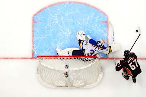 ANAHEIM, CALIFORNIA – MARCH 11: Jake Allen Montreal Canadiens (Photo by Sean M. Haffey/Getty Images)