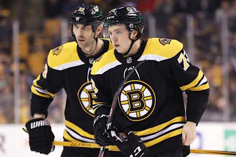 Charlie McAvoy #73 of the Boston Bruins (Photo by Maddie Meyer/Getty Images)