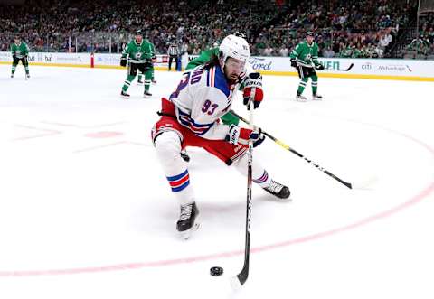 Mika Zibanejad #93 of the New York Rangers(Photo by Ronald Martinez/Getty Images)