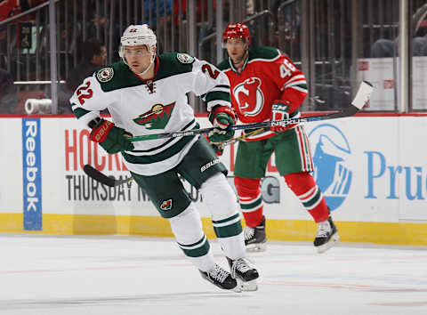 Nino Niederreiter #22 of the Minnesota Wild (Photo by Bruce Bennett/Getty Images)