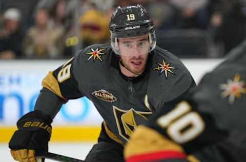 Reilly Smith #19, Vegas Golden Knights Mandatory Credit: Stephen R. Sylvanie-USA TODAY Sports