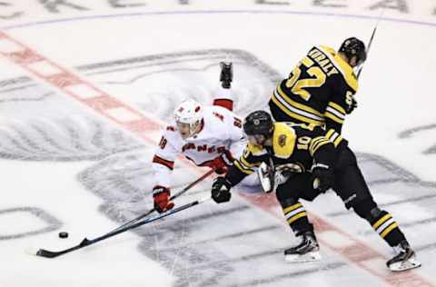 Martin Necas #88 of the Carolina Hurricanes. (Photo by Elsa/Getty Images)