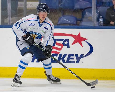 Janne Kuokkanen #9 of Finland (Photo by Dave Reginek/Getty Images)